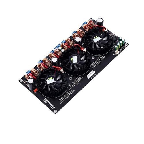Scheda Amplificatore di Potenza Classe D Alta Potenza 6X300W TPA3255 Ventilatore Digitale 6 Canali - Foto 4 di 5