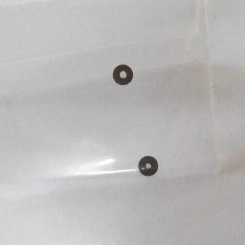 2 ELGIN 18 SIZE BALANCE JEWELS #2578 FOOT COCK 2.95MM HOLE: 14 NOS --- BB-1296