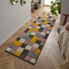 New Portland 151 X Multi Coloured Modern Runner Rug 60 x 230 RRP£45
