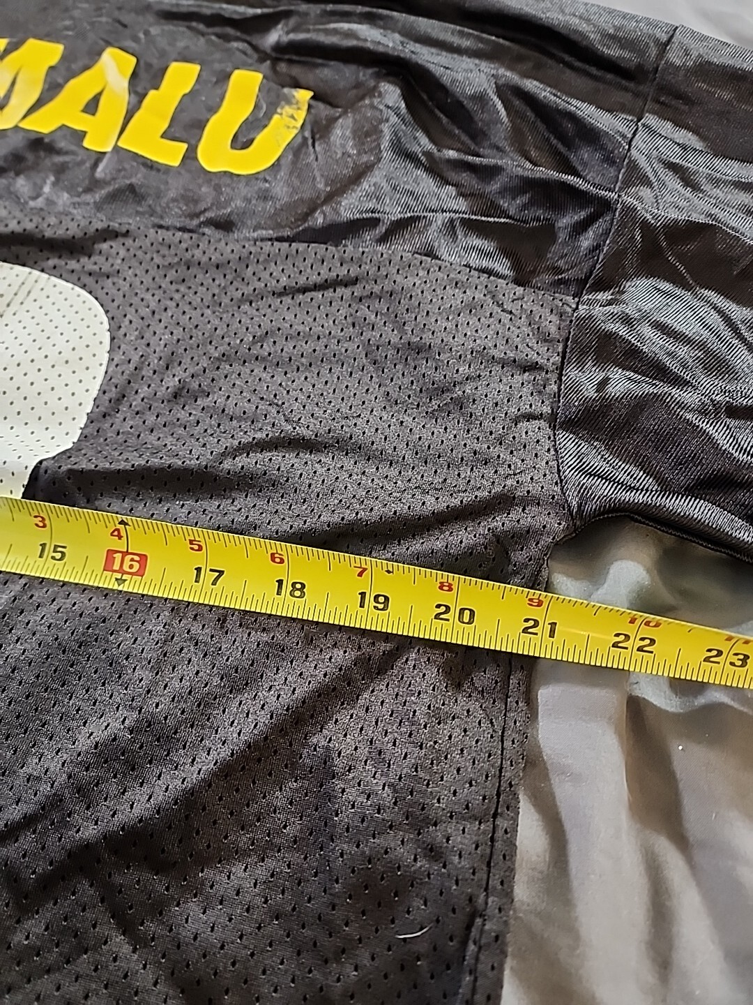 Pittsburgh Steelers Troy Polamalu Reebok Jersey Mens L Black NFL Team Apparel thumbnail 9