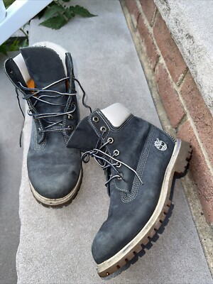 $200 + TIMBERLAND Women's AF 6IN Premium Navy Blue Marl 65629 Size 6