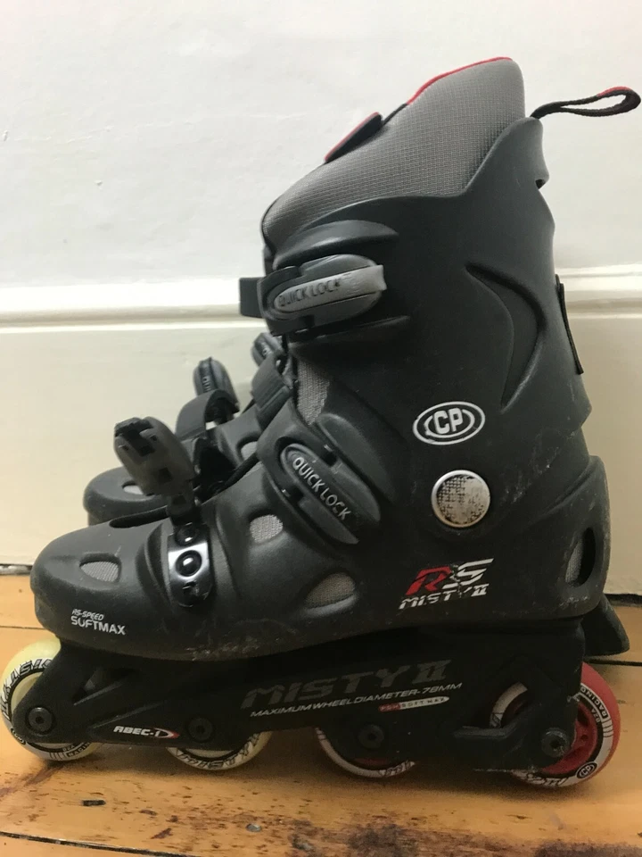 RS MIST II ABEC 1 INLINE SKATES SIZE 38 GREY ROLLER BLADE SKATES MENS - Image 2 of 4