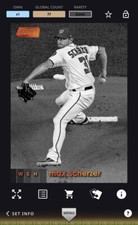 Topps Bunt Digital Stadium Club Orange Foil Base Insert Max Scherzer Iconic