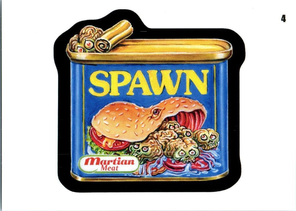 2024 WACKY PACKAGES CHASE - ATTACKY PACKAGES CARD # 4 SPAWN