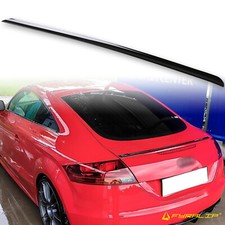 Fyralip Y22 Painted Black Custom OK Boot Lip Spoiler For Audi TT 8J Coupe 06-14