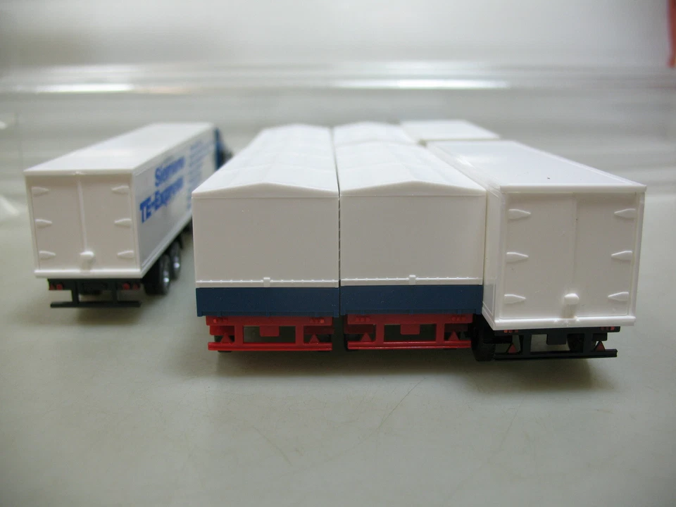 4X Wiking H0 1:87 Camion Iveco: Milkana+Siemens+125 Anni, 2X Box #AI726-1 - Immagine 4 di 4
