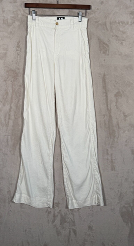 Alp N Rock Linen Pants Womens Size XS White Flare