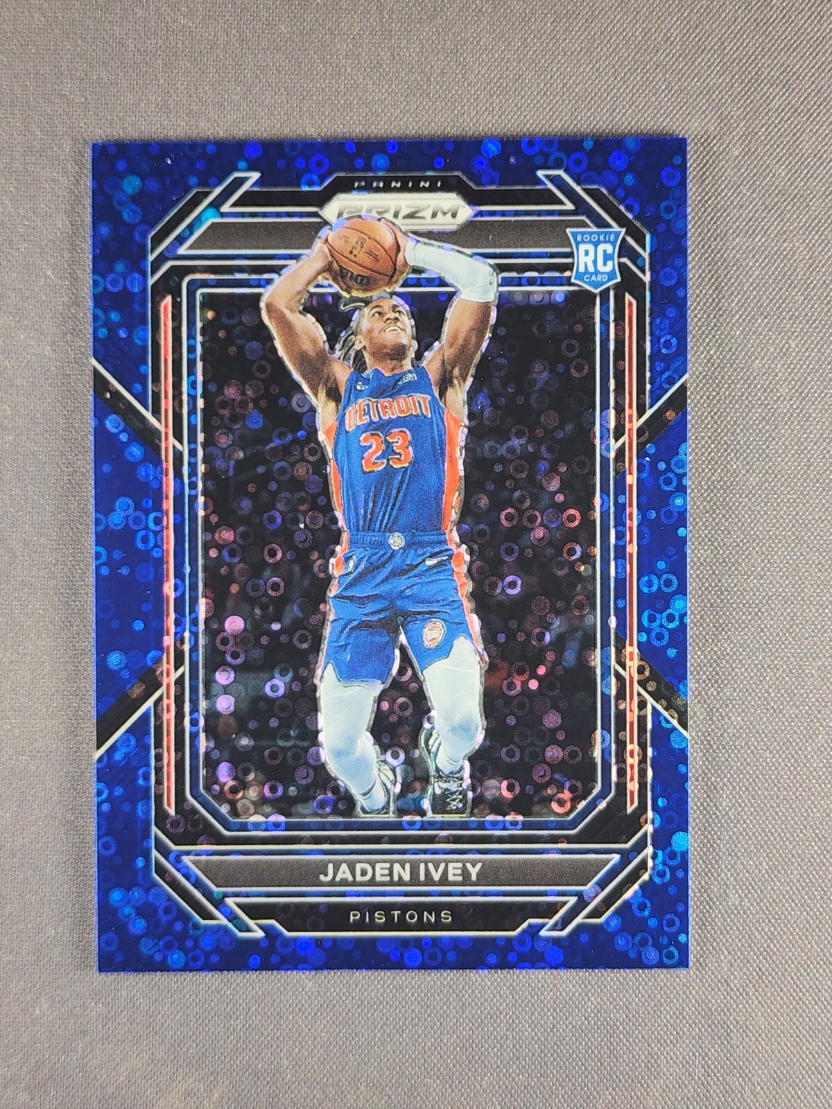 2022-23 Panini Prizm #256 Jaden Ivey /150 Fast Break Blue Disco Rookie Card RC