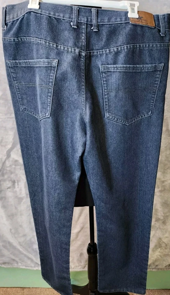 Pantalones de mezclilla Beverly Hills Polo Club para hombre azules 40x32 modernos preppy informales años 90 Foto 2 de 4