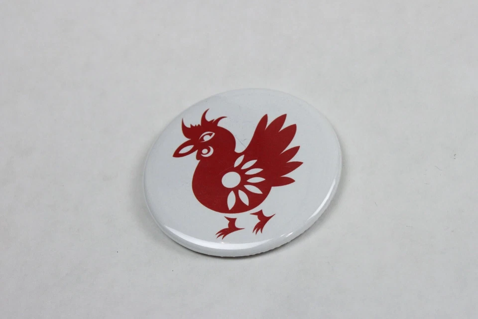 Lote de 13 imanes redondos ilustración cortada en papel del zodiaco chino (sello distintivo) Foto 3 de 4