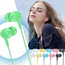 In -Ear Headphones With Microphone 3.5mm Wired Earbuds For Ios Android