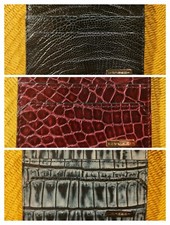 Moreschi - Portacarte in pelle di Pitone / Coccodrillo colori vari