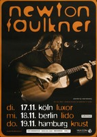 Newton Faulkner - Rebuilt By Humans, Tour 2009 | Konzertplakat | Poster