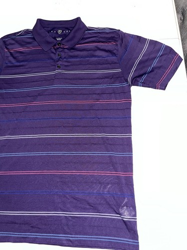 Nike Golf Poloshirt Herren XL Lila Gestreift Kurzarm Tour Performance - Bild 6 von 10