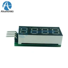 For Raspberry Pi 4 Bit 7Seg I2C IIC LED Digital Tube Display Module Red Display