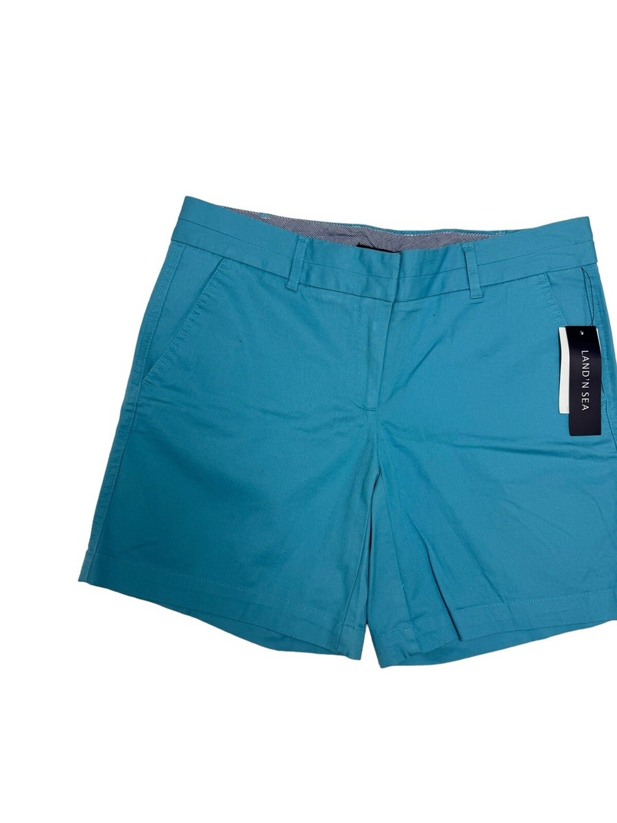 Land N Sea Shorts light Blue Stretch Cotton Shorts with