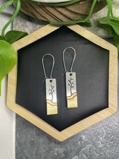 2 Silver-tone Bohemian Drop Dangle Earring Set New Free Ship B4762