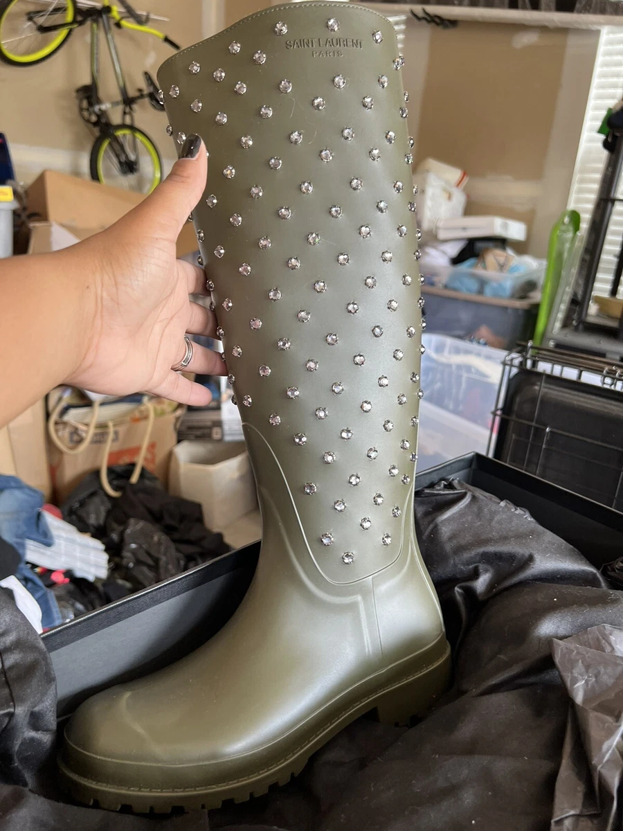 Ysl rain best sale boots