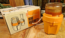 Moulinette Moulinex Orange modèle 302  vintage - boite d'origine - Fonctionnel