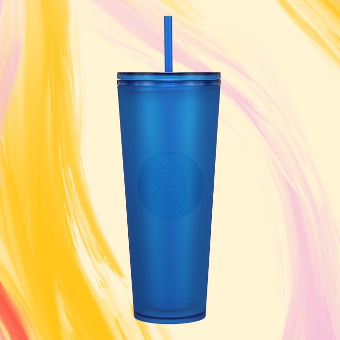 New Spring 2023 Blue matte Venti Starbucks tumbler | eBay