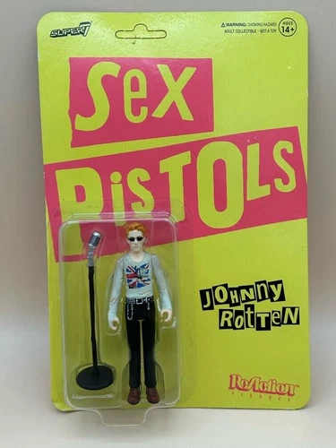 Sex Pistols Johnny Rotten  Super7 ReAction 3.75” Action Figure Wave 1 New