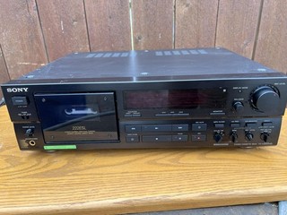 Vintage Sony TC K222ESL Stereo Cassette Deck Black 3 Head HX Pro Dolby Japan
