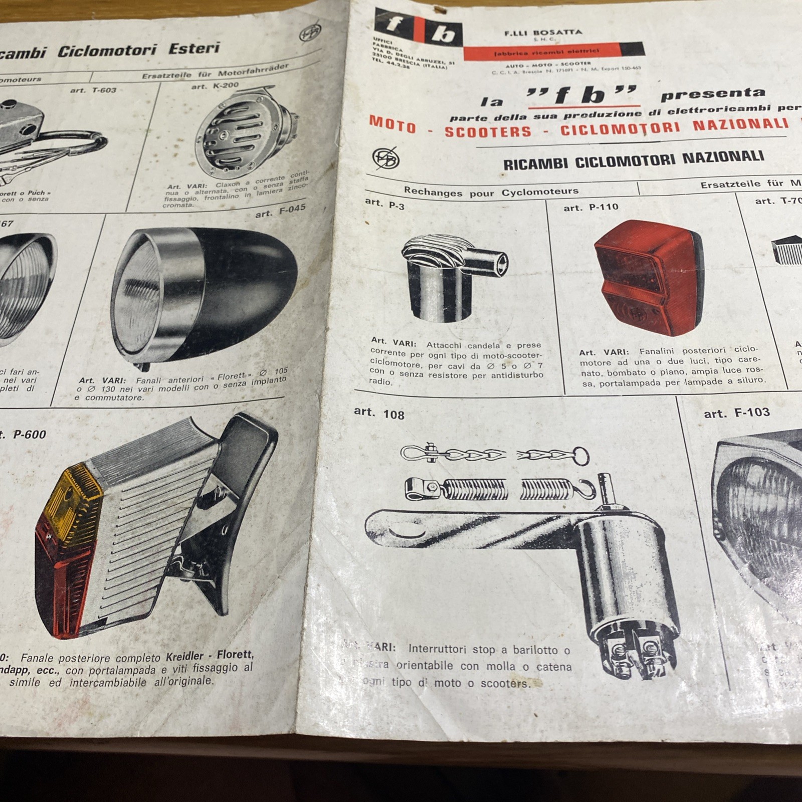 Depliant Originale Accessori Per Ciclomotori