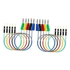10 PCS Stackable Banana Plug to Jumper Wire | Binding Post to Solderless 