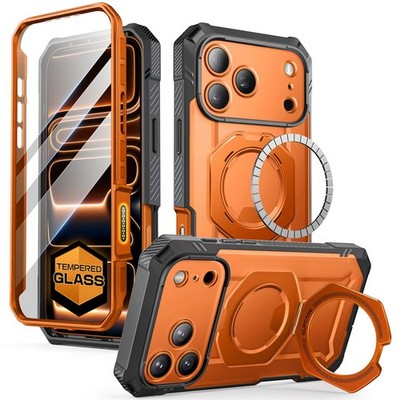 SUPCASE for iPhone 17 Pro Max Case (UBGrip Pro), [Built-in Translucent Coral 