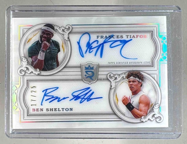 Frances Tiafoe Ben Shelton 2024 Topps Royalty Collection #DA-TS Dual Auto /25
