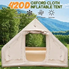 6 Person Inflatable Tents for Camping, Blow up Tent with Hand Pump, Easy