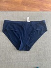 NWT Victoria's Secret Logo Waistband Cotton Hiphugger Panty Size Medium Navy — photo 1