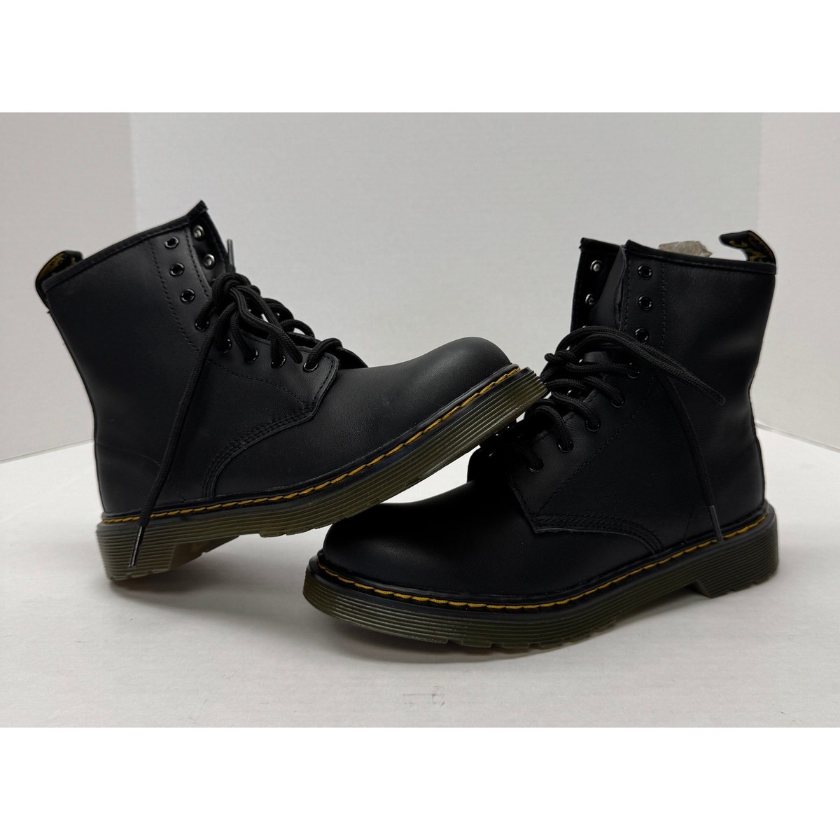Dr. Martens Zavala Combat Boots Black Size W6 M5 NEW #006SA  display picture 2