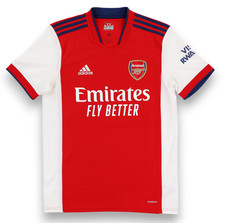 Adidas Arsenal FC Home 21/22 Jersey Stadium Red Blue GM0217 Size Medium LKNW
