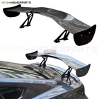 Real Carbon Fiber GT Style 57" JDM Racing Trunk Spoiler Wing + Brackets