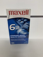 NEW Maxell Standard Grade T-120 Blank Video Recording Cassette VHS Tape 12 hours
