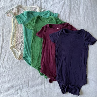 Kyte Baby Bamboo Short Sleeve Bodysuit Bundle of 5 Sz 18-24m
