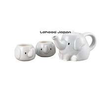 Cute Tableware Pot Cup and Tea Set Approx. 600ml Elephant Parent and Child