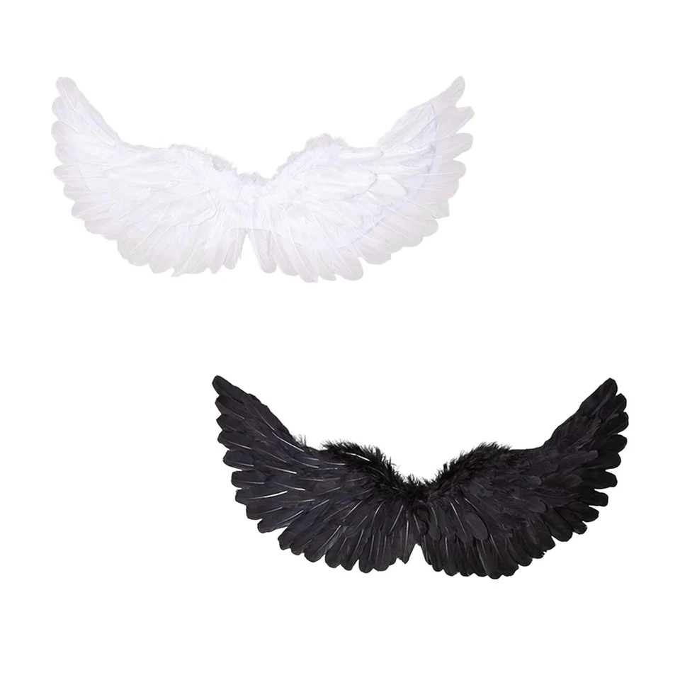 Aile d'ange en plumes, accessoires de déguisement pour adultes, accessoires de - Photo 1/1