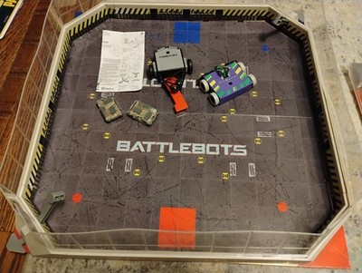 Hexbug Battlebots Arena with Witch Doctor & Tombstone - Tested & Working!