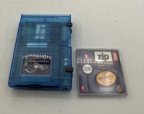 Iomega Zip 100 USB Drive & Disk - No Cord/Untested - 第 3/7 張圖片
