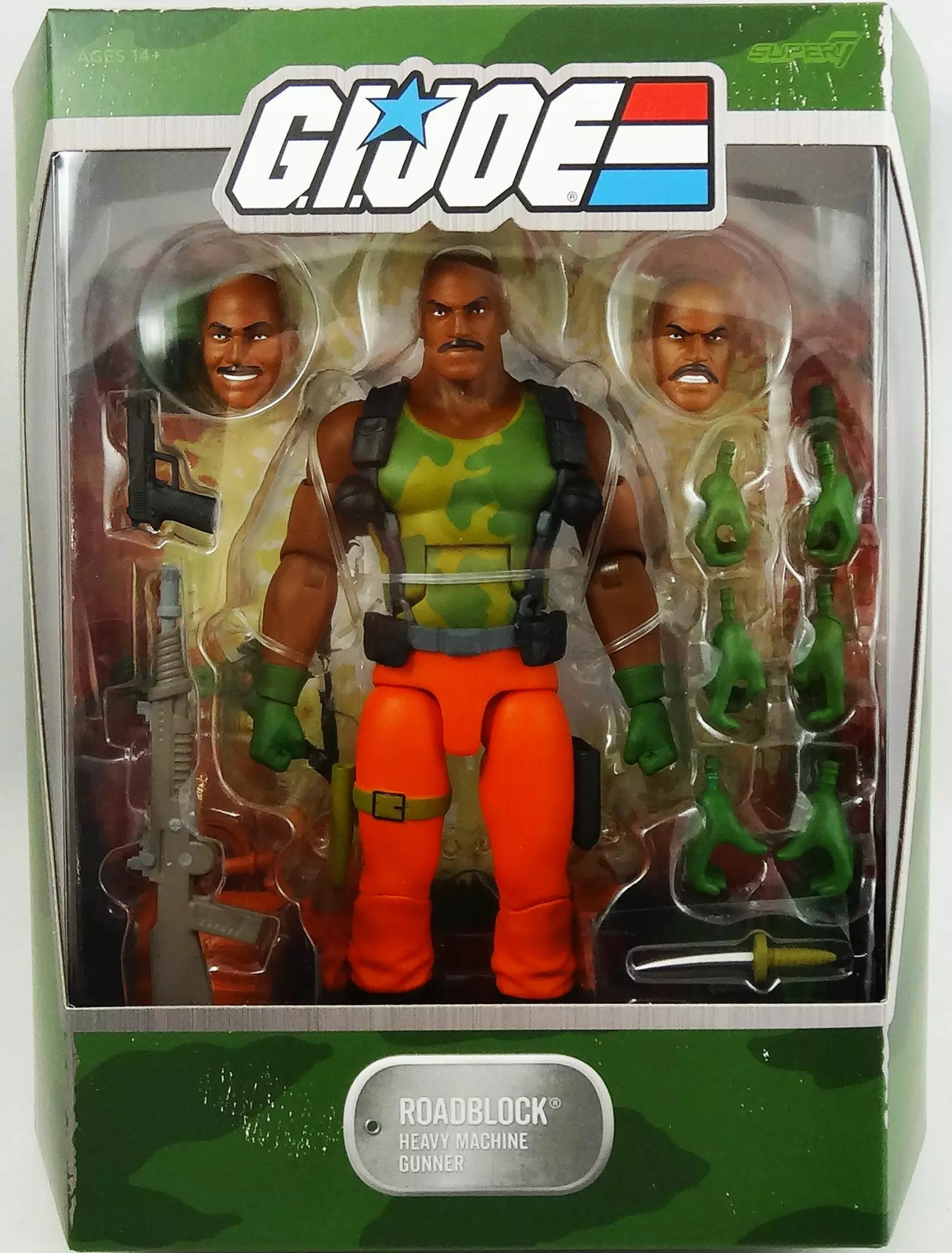 Figurine G.I. Joe Roadblock Ultimates Super7 de 17cm pour collectionneur