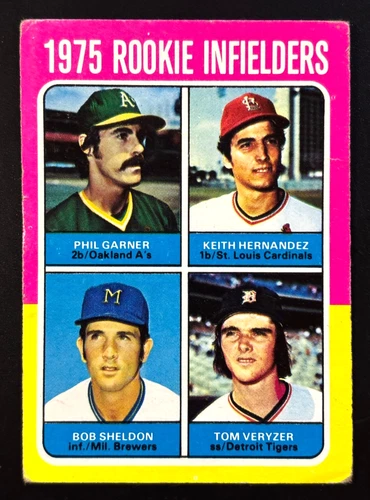Vintage 1975 Topps #623 Rookie Infielders Keith Hernandez RC Phil Garner VG/EX