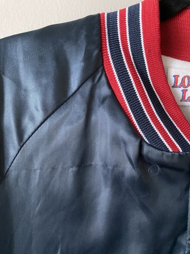 Vintage Locker Line Atlanta Braves Snap Satin Bomber Jacket Adult Large MLB - Picture 8 of 14