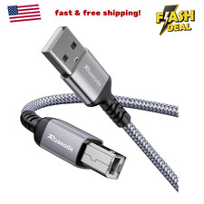 USB 2.0 Printer Cable Type A to B Male 10 ft USB Printer Cable Compatible USB A