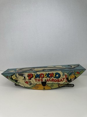 1939 Disney Pinocchio the Acrobat Tin Litho Toy Base Platform Only Vintage
