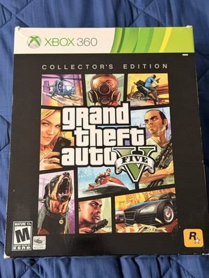 Grand Theft Auto V Collector's Edition Xbox 360 Hat/Map/Steelbook No Game