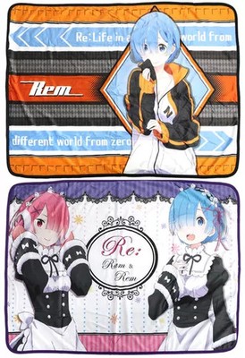 Re:Zero Fluffy Boa Blanket Set of 2 Official Character Linens