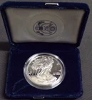 1997 WALKING LIBERTY AMERICAN EAGLE .999 FINE SILVER DOLLAR COIN 1oz. $1 COA+BOX