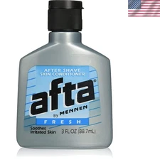 Afta 3 Fl Oz After Shave Skin Gel - Refreshing Natural Relief for Irritated Skin